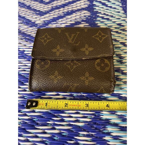 Louis Vuitton Wallet Brown Monogram Portefeiulle Elise Trifold Wallet -Nice One! - Picture 8 of 10